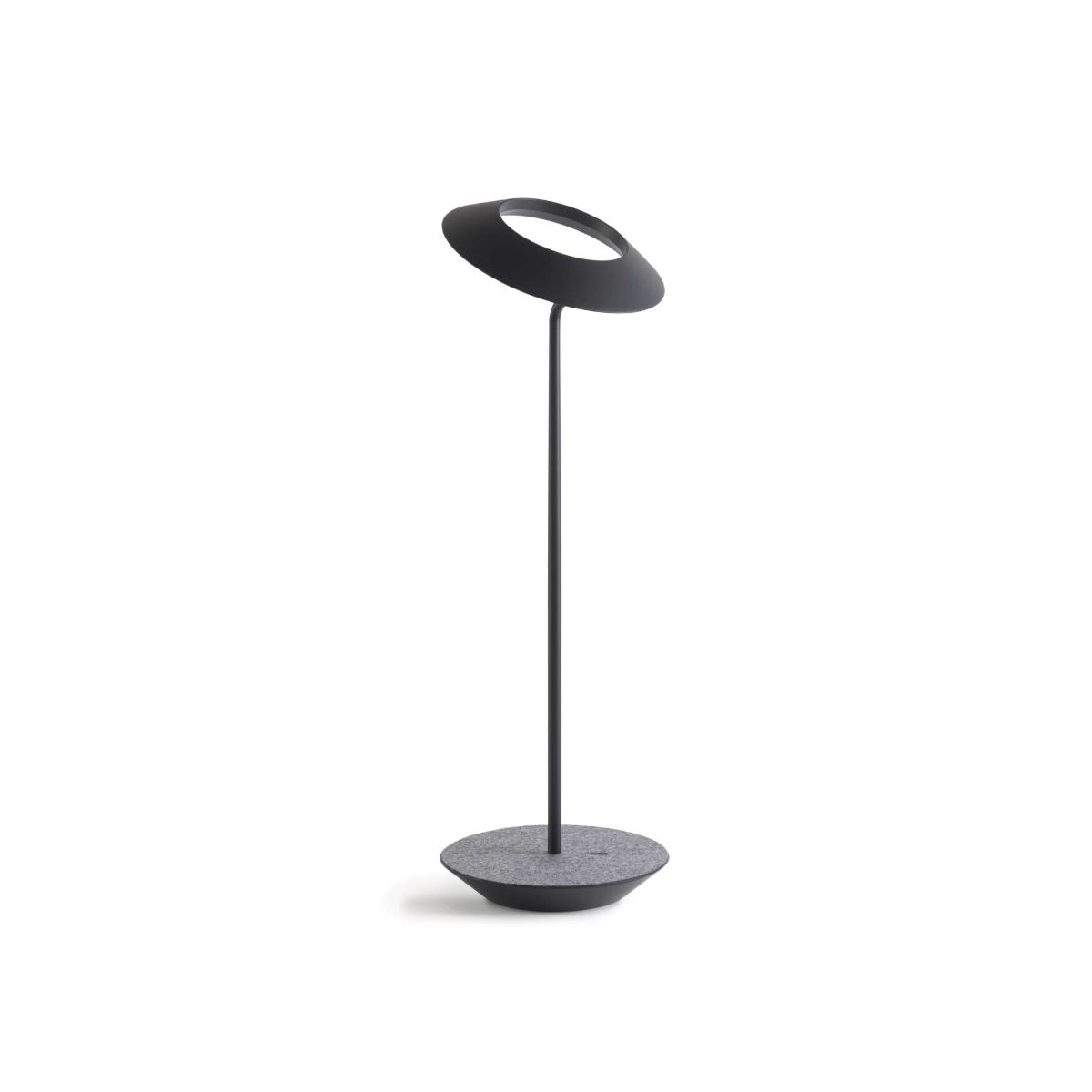 Royyo Matte Black With Oxford Felt Modern LED Desk Lamp with USB Port - Bees Lighting