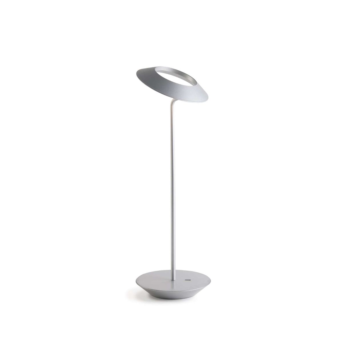 Royyo Silver With Silver Modern LED Desk Lamp with USB Port - Bees Lighting