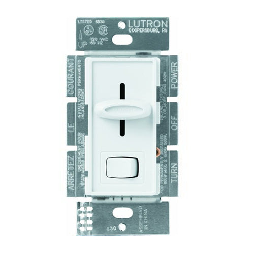 Skylark 3-Way Incandescent Dimmer, 600 Watts, White - Bees Lighting