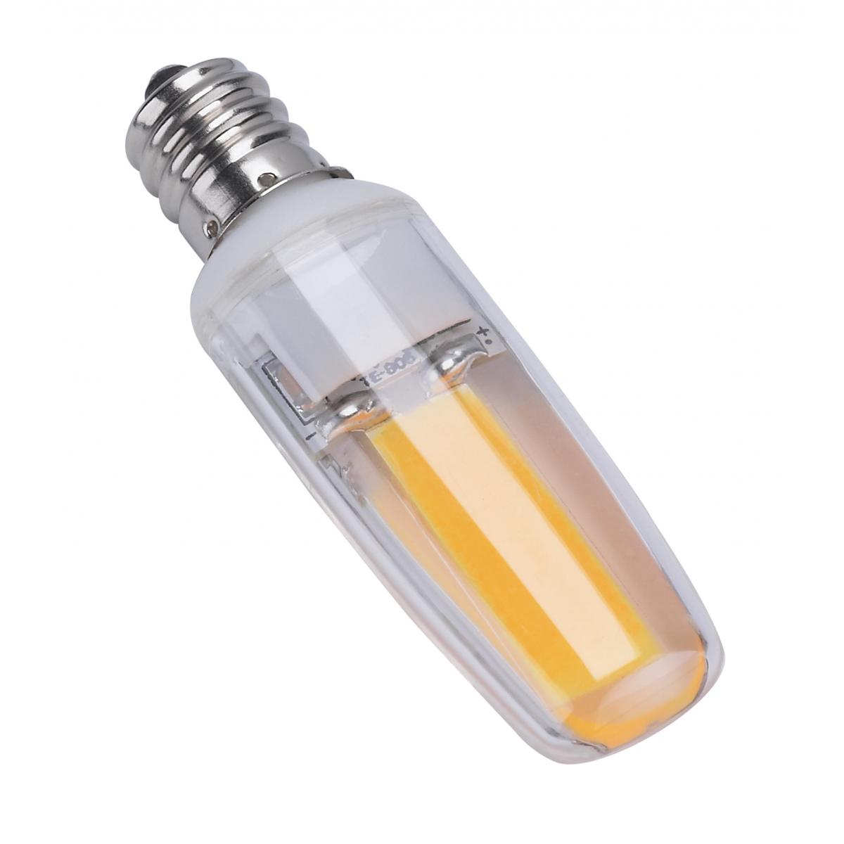 T4 Mini LED Bulb, 4 Watts, 480 Lumens, 3000K, E12 Candelabra Base, Clear Finish - Bees Lighting