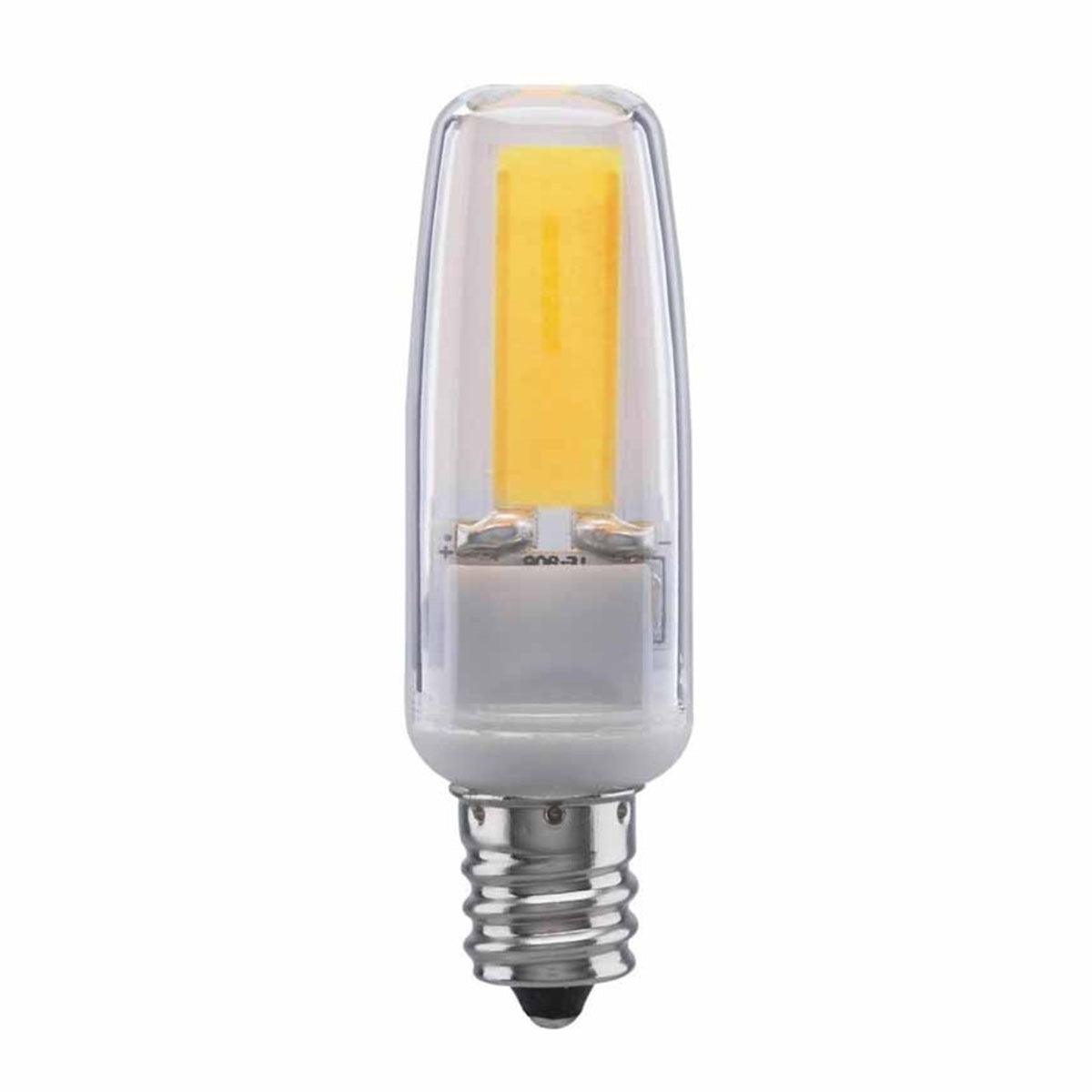 T4 Mini LED Bulb, 4 Watt, 480 Lumens, 5000K, E12 Candelabra Base, Clear Finish