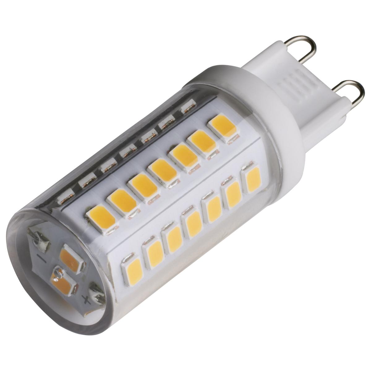 T4 Mini LED Bulb, 5 Watts, 550 Lumens, 3000K, G9 Base, Clear Finish, 120V - Bees Lighting