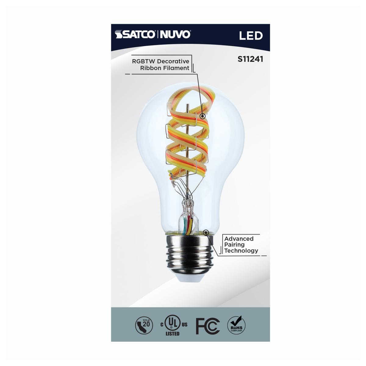 Starfish A19 Wi-Fi Smart LED Bulb, 6W, 450lm, RGB & Tunable White - Bees Lighting