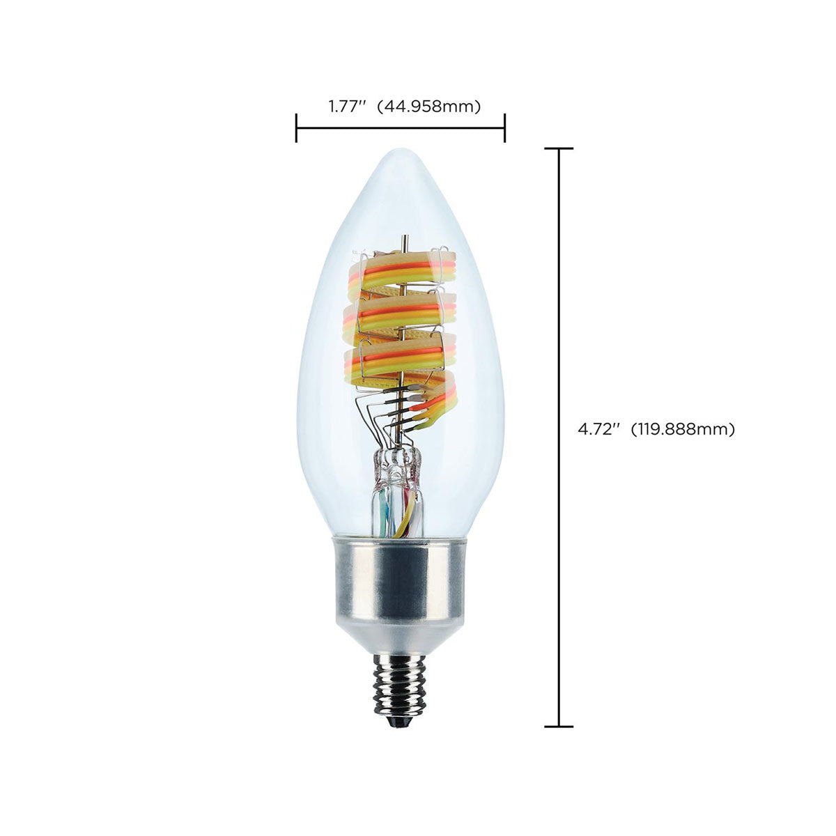 Starfish B11 WiFi Smart LED Bulb, 4W. 300Lm, RGB & Tunable White, Candelabra Base - Bees Lighting