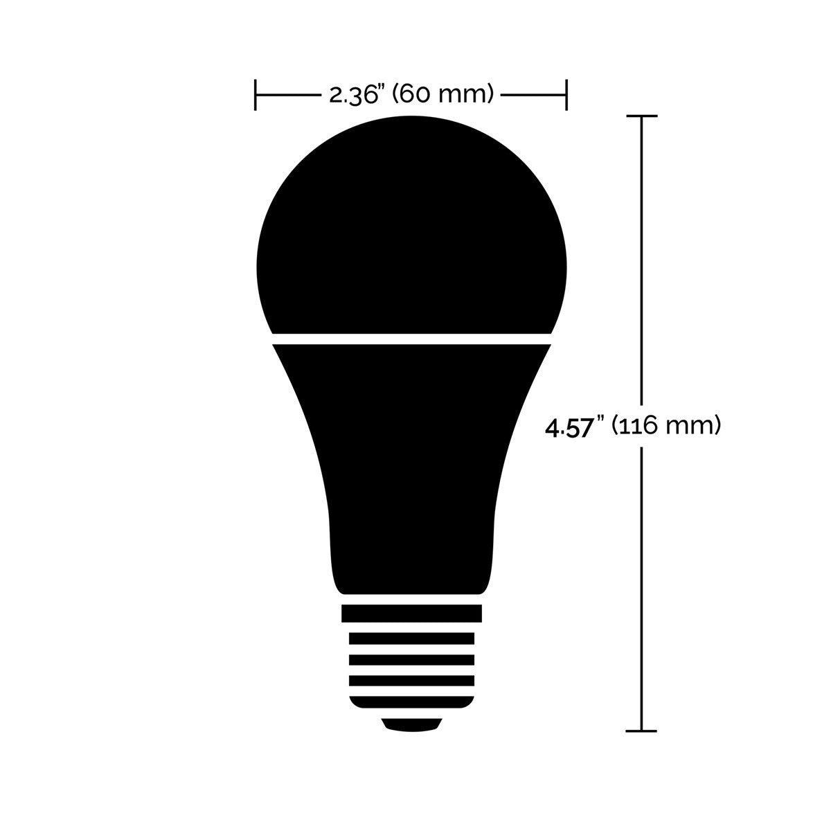 Starfish A19 Wi-Fi Smart LED Bulb, 9.5 Watts, 800 Lumens, 27K/30K/40K/50K, Tunable White, 2 per Box - Bees Lighting