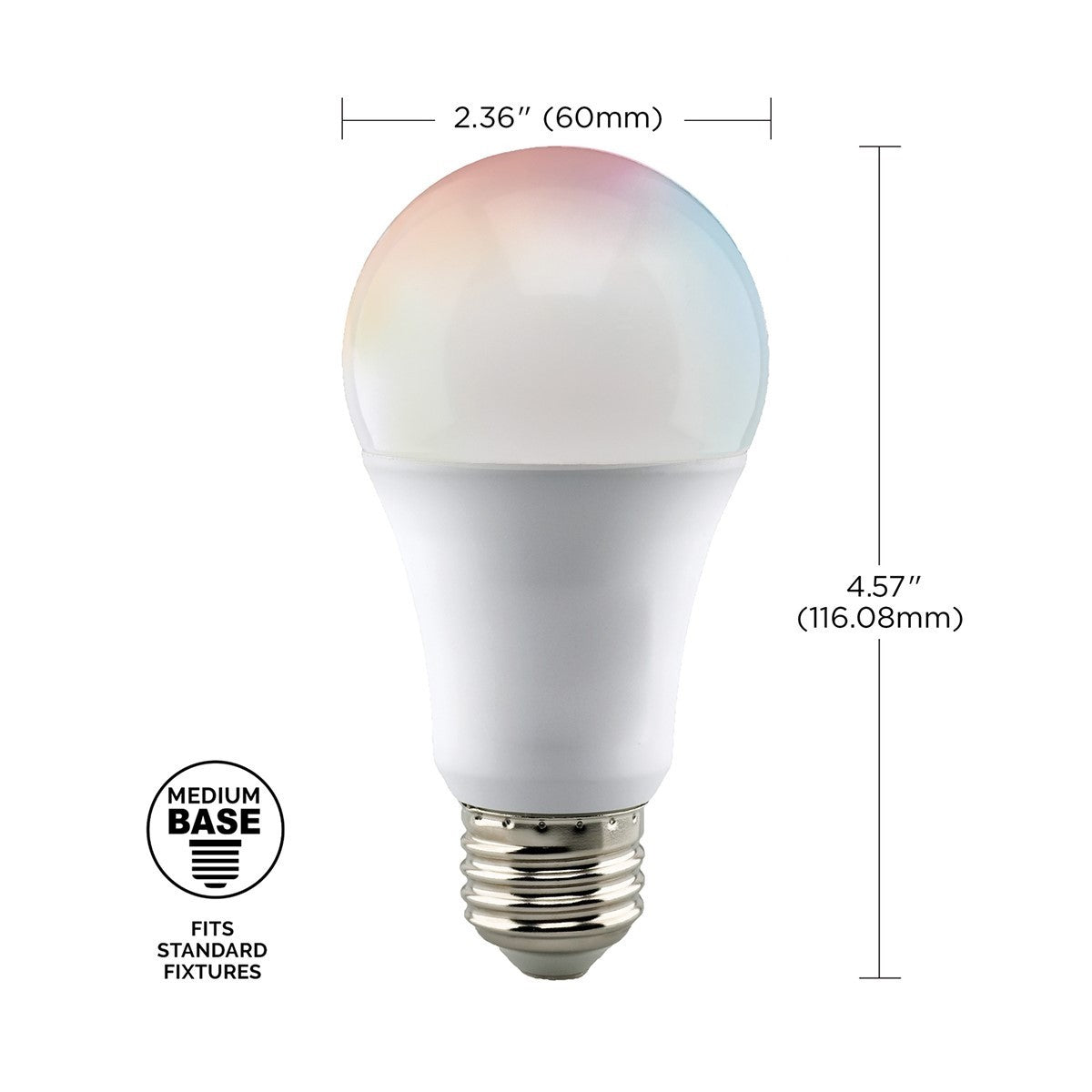 Starfish A19 Wi-Fi Smart LED Bulb, 10W, 800 Lumens, RGB & Tunable White, Frosted, T20 Compliant - Bees Lighting