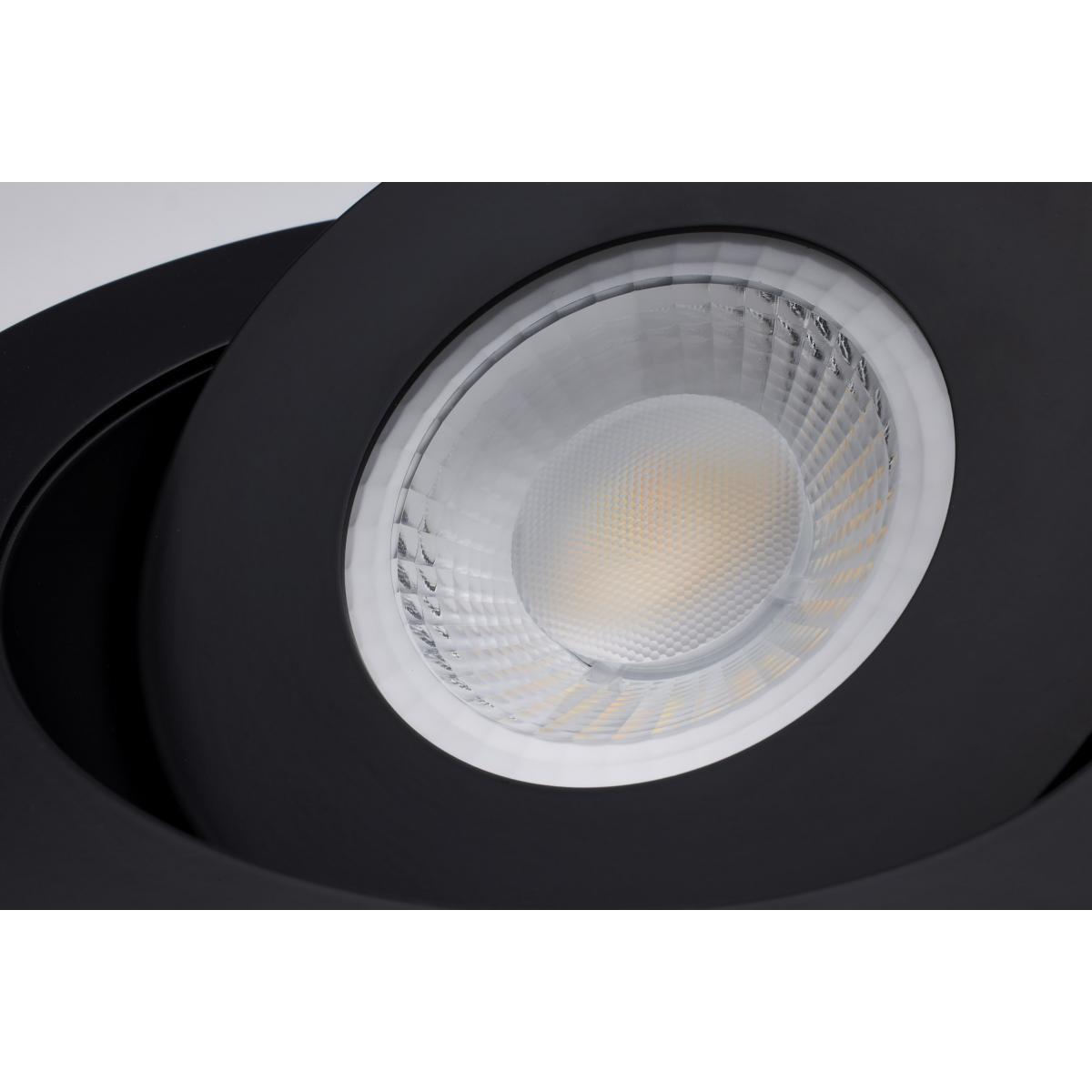 Satco Starfish, Gimbal, 6 inch Smart Canless LED Recessed Light, 15 Watt, 1200 Lumens, Selectable CCT 2700K to 5000K RGB/Tunable White, Black Finish