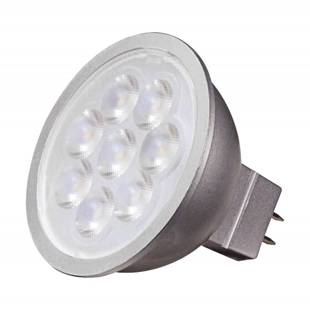 MR16 Reflector LED bulb, 6 watt, 450 Lumens, 2700K, GU5.3 Base, 25 Deg. Flood - Bees Lighting