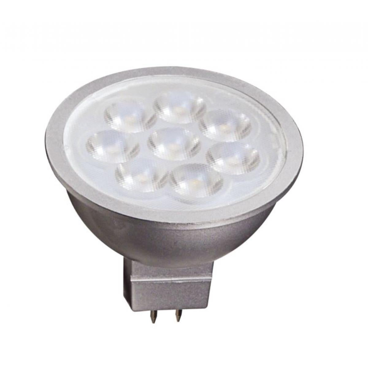 MR16 LED Bulb, 7 Watts, 450 Lumens, 2700K, 50W Equal, GU5.3 Base, 40° Flood, 12V - Bees Lighting