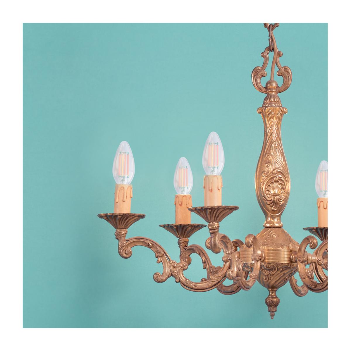 C11 LED Filament Bulb, 8 Watts, 760 Lumens, 3000K, E12 Candelabra Base, Clear Finish - Bees Lighting