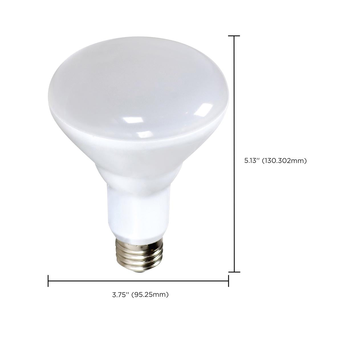 R30/BR30 LED Bulb, 9 Watts, 700 Lumens, 2700K, E26 Medium Base, 100° Flood, Dimmable, Pack of 6 - Bees Lighting