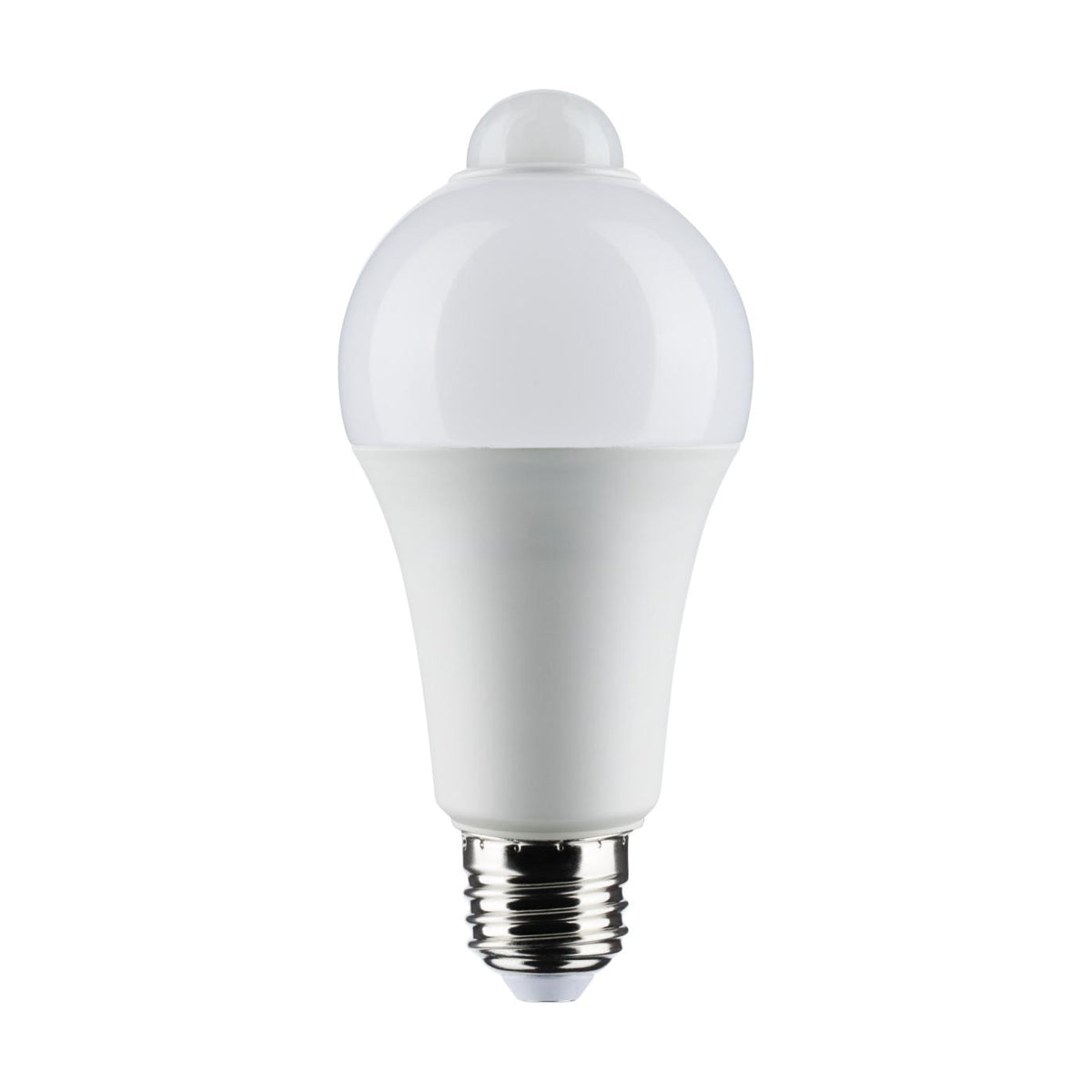 A19 LED Bulb with PIR Sensor, 12 Watts, 1050 Lumens, 3000K, E26 Medium Base, Frosted Finish - Bees Lighting