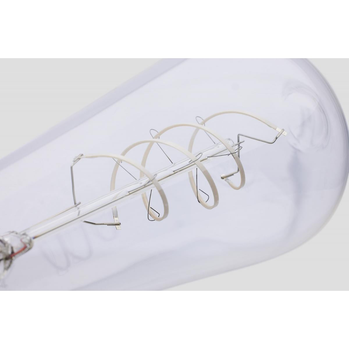 Reminiscent Gray Coil Filament ST19 LED Bulb, 6 Watts, 500 Lumens, 2700K, E26 Medium Base - Bees Lighting