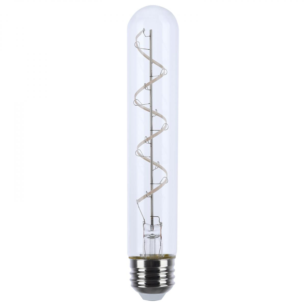 Reminiscent Gray Coil Filament T9 LED Bulb, 6 Watts, 500 Lumens, 2700K, E26 Medium Base - Bees Lighting