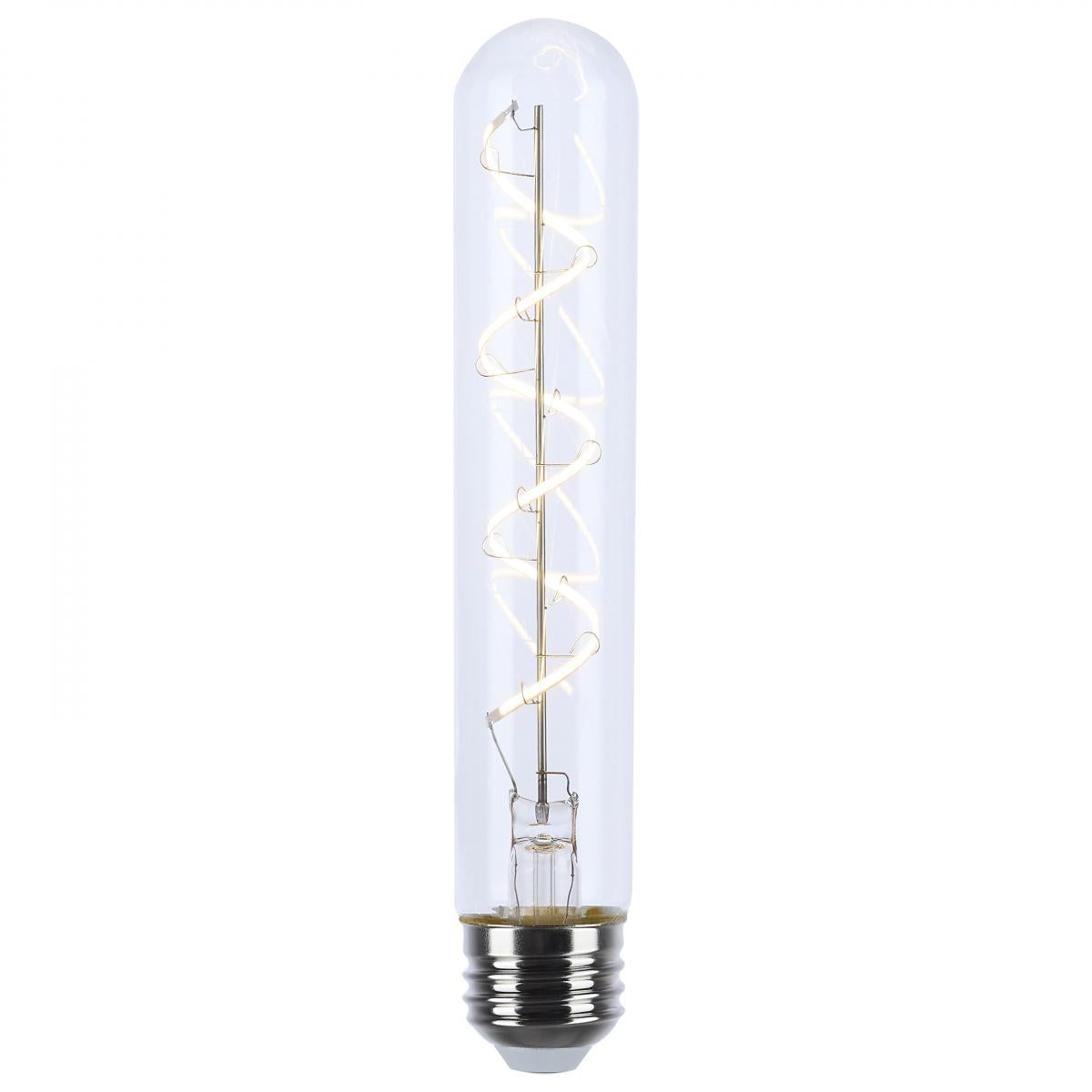 Reminiscent Gray Coil Filament T9 LED Bulb, 6 Watts, 500 Lumens, 2700K, E26 Medium Base