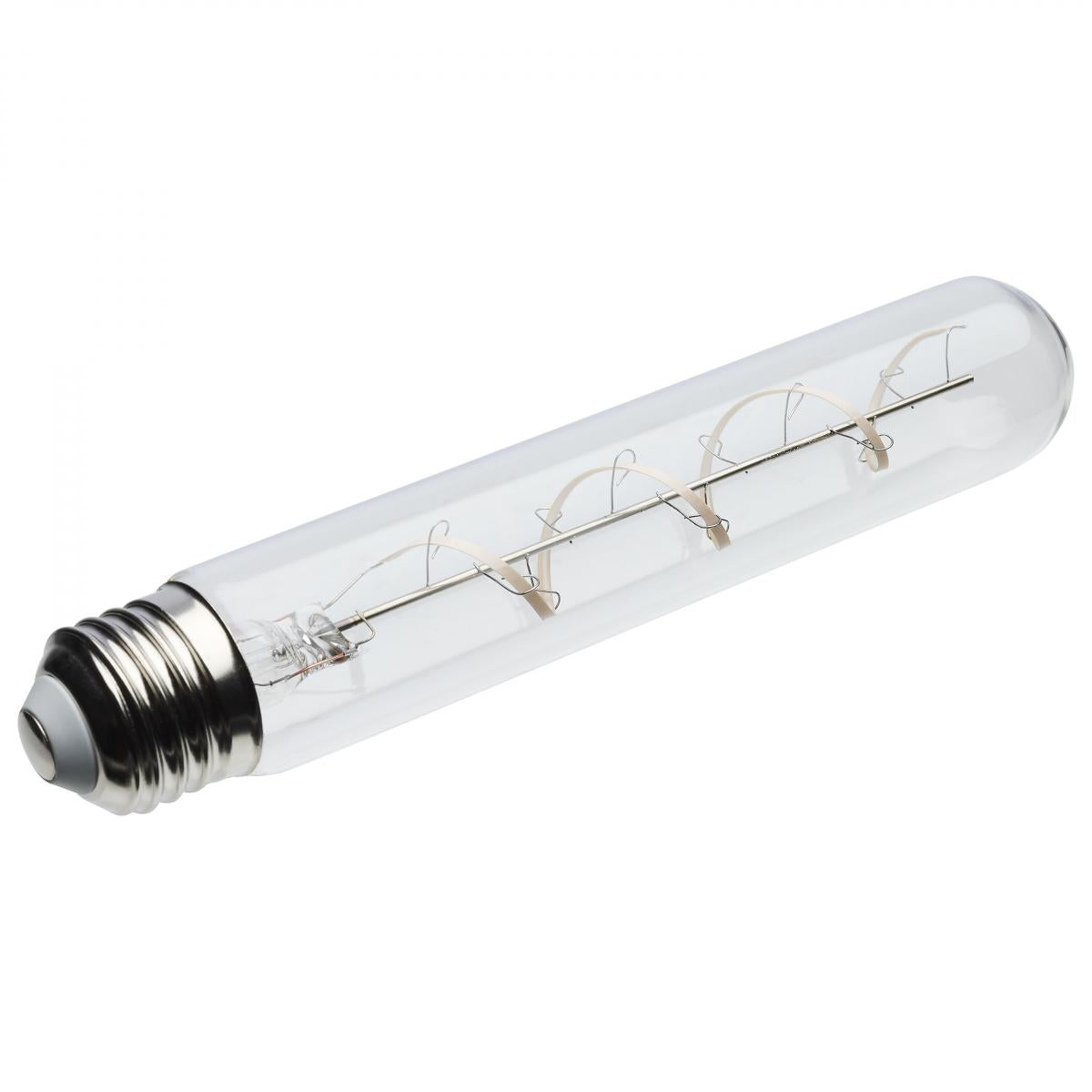 Reminiscent Gray Coil Filament T9 LED Bulb, 6 Watts, 500 Lumens, 2700K, E26 Medium Base