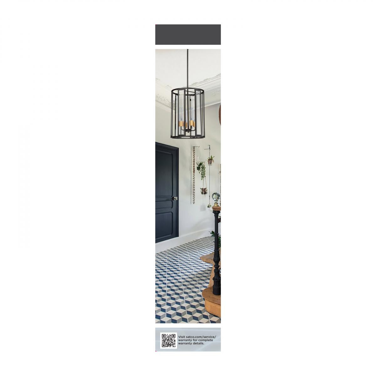 Reminiscent Gray Coil Filament T9 LED Bulb, 6 Watts, 500 Lumens, 2700K, E26 Medium Base
