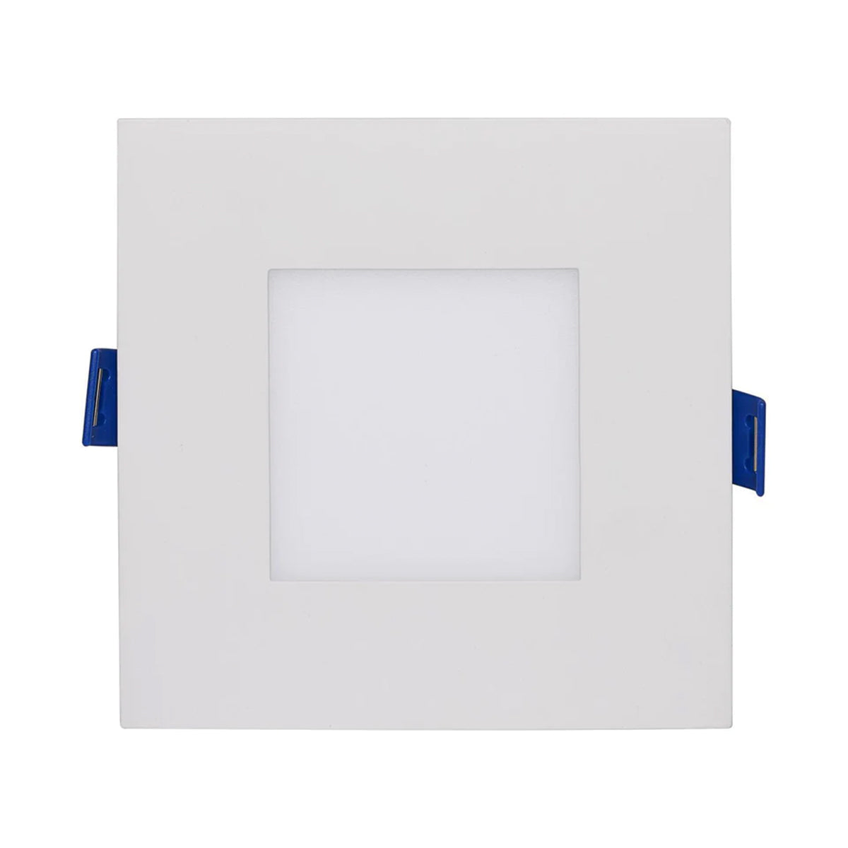 Satco Starfish, Flat Lens, 4 inch, Square Smart Canless LED Recessed Light, 9 Watt, 540 Lumens, Selectable CCT 2000K to 5000K RGB/Tunable White