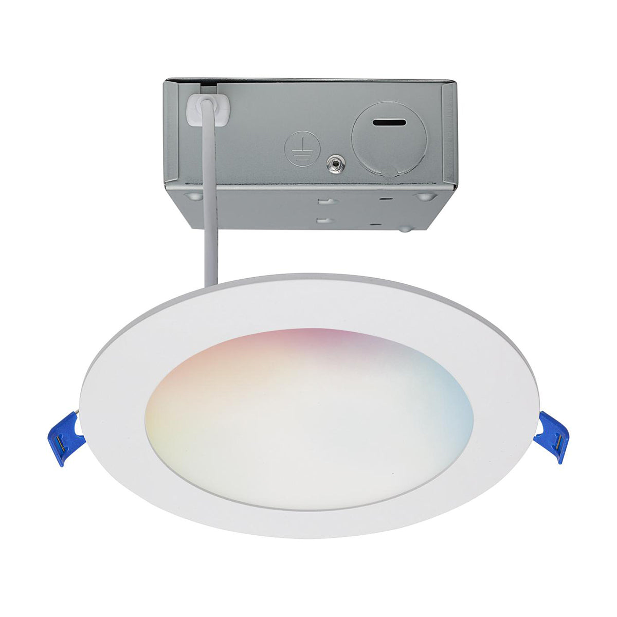 Satco Starfish, 6 inch Round Smart Canless LED Recessed Light, 12 Watt, 750 Lumens, Selectable CCT 2000K to 5000K RGB/Tunable White