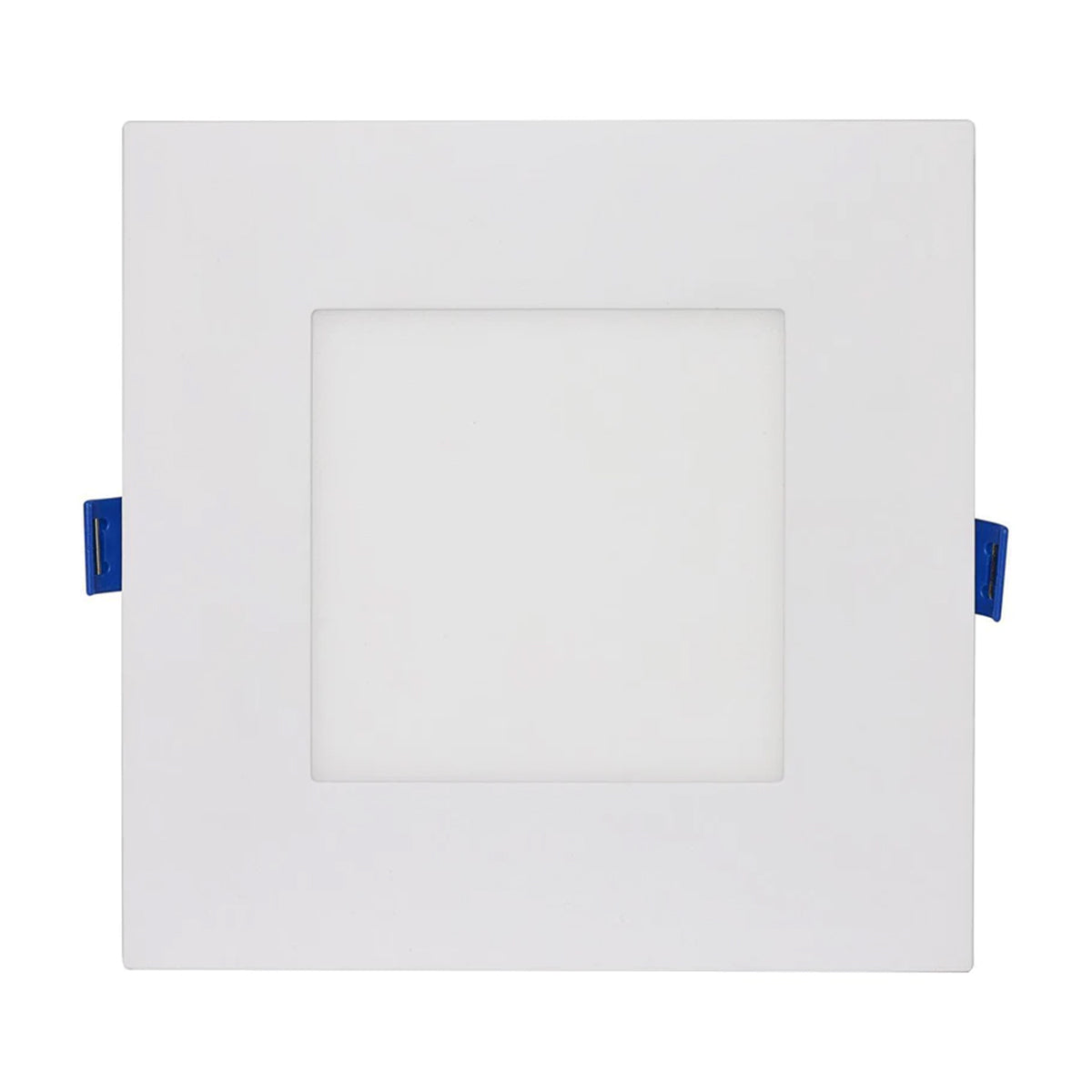 Satco Starfish, Flat Lens, 6 inch, Square Smart Canless LED Recessed Light, 12 Watt, 750 Lumens, Selectable CCT 2000K to 5000K RGB/Tunable White