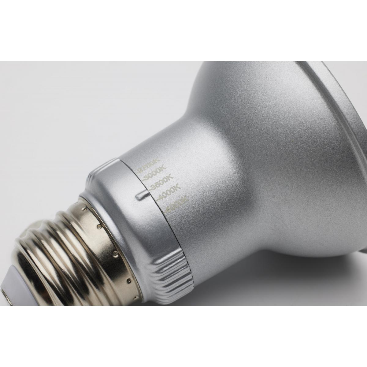 PAR20 Reflector LED Bulb, 6 Watt, 500 Lumens, Selectable CCT 2700K to 5000K, E26 Medium Base, 40 Deg. Flood