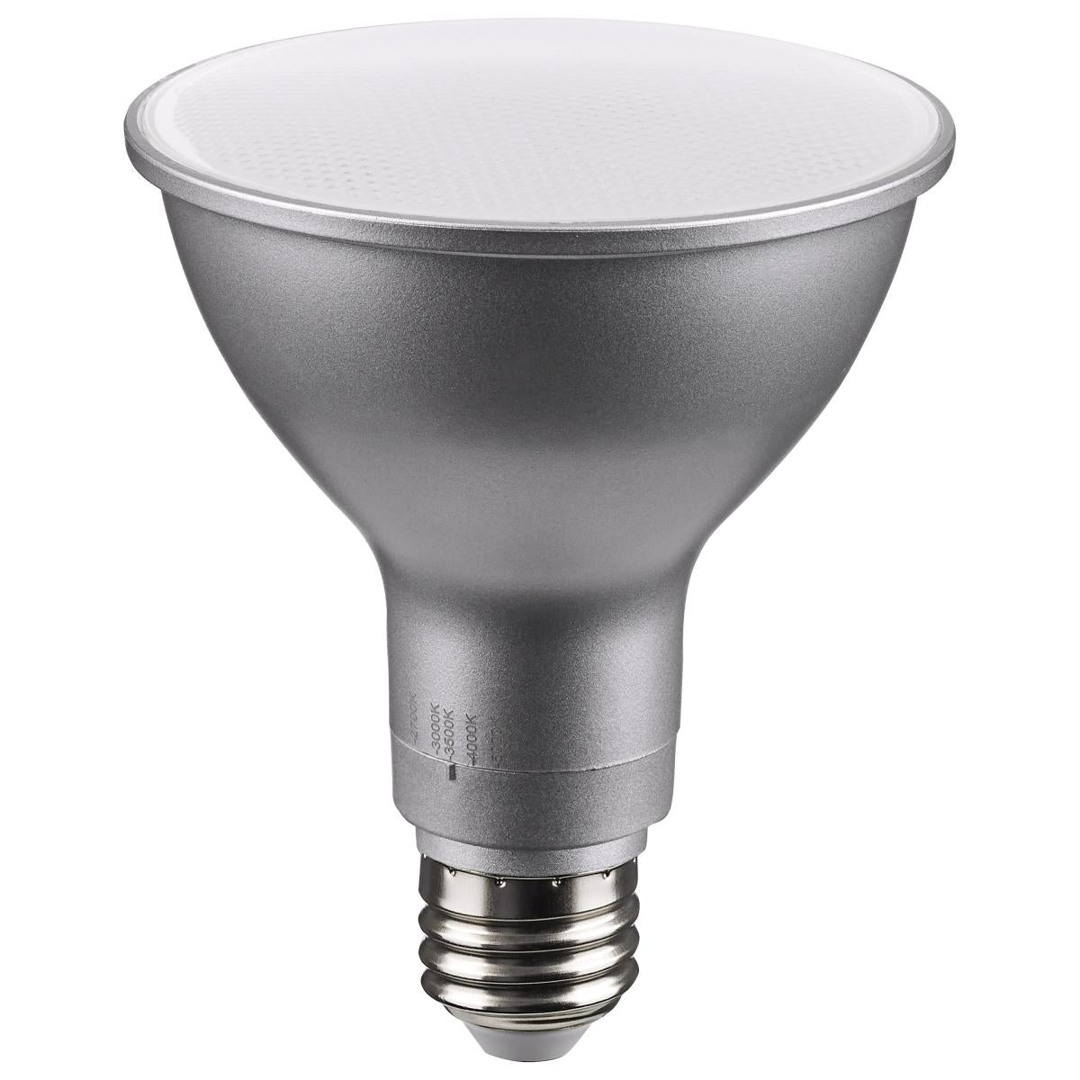 PAR30 Long Neck Reflector LED Bulb, 11 Watt, 1000 Lumens, Selectable CCT 2700K to 5000K, E26 Medium Base, 40 Deg. Flood