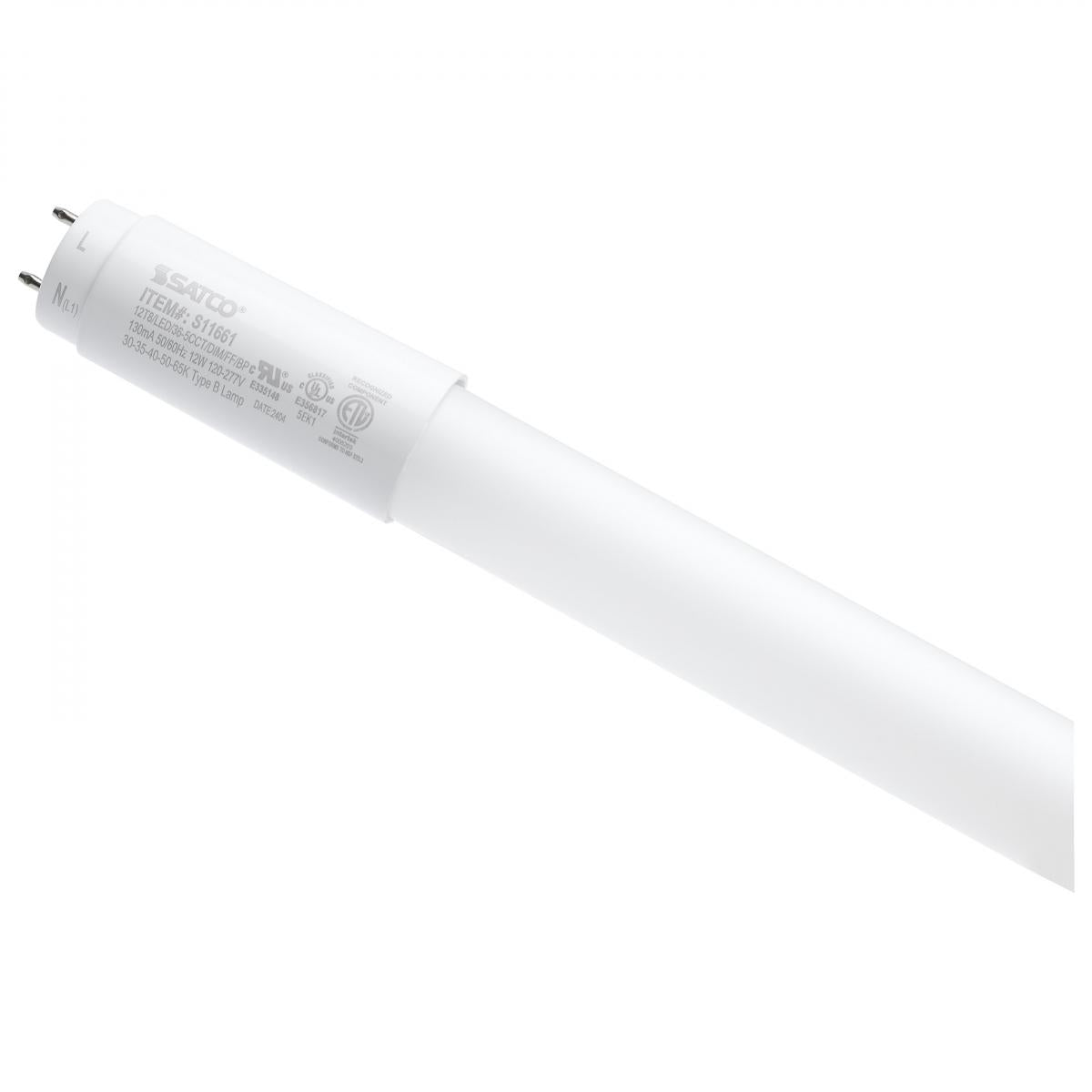 3ft Flicker Free LED T8 Tube, 12W, 1550lm, 3000K to 6500K, Ballast Bypass, 25-Pack - Bees Lighting