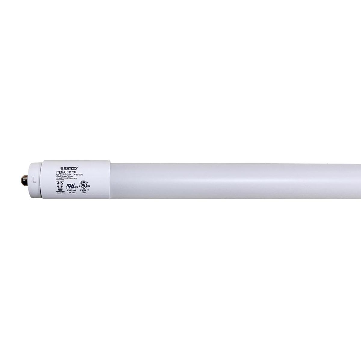 Satco|Nuvo 4ft T8 LED Bulb, 40K|50K|65K, Ballast Bypass, Single|Dual End - Bees Lighting