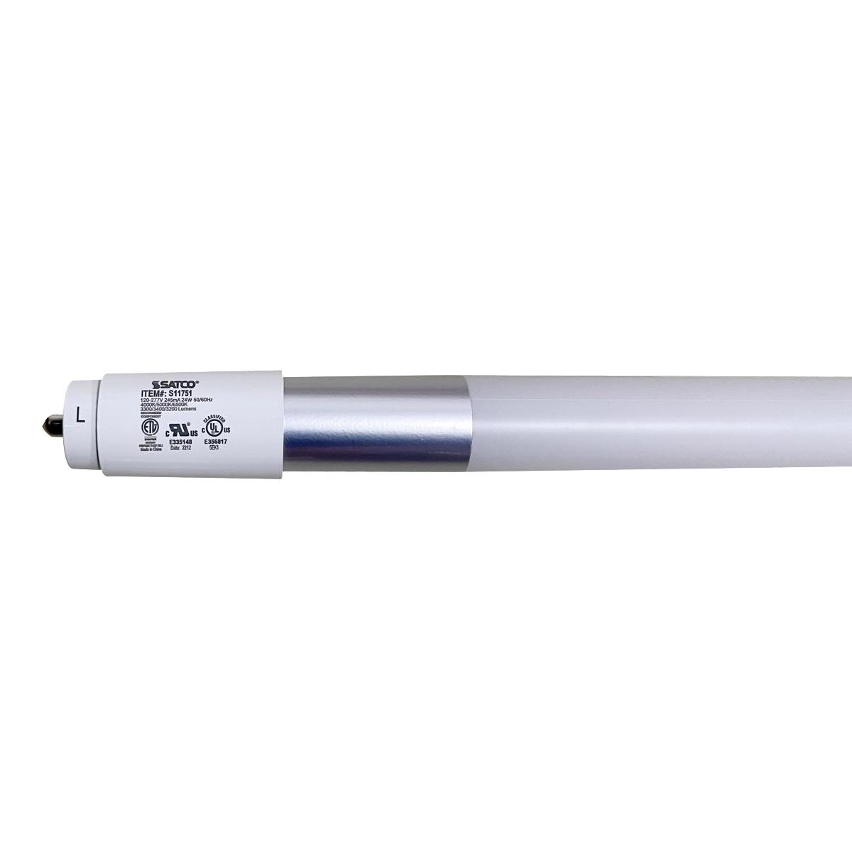 Satco|Nuvo 6ft T8 LED Bulb, 40K|50K|65K, Ballast Bypass, Single|Dual End - Bees Lighting