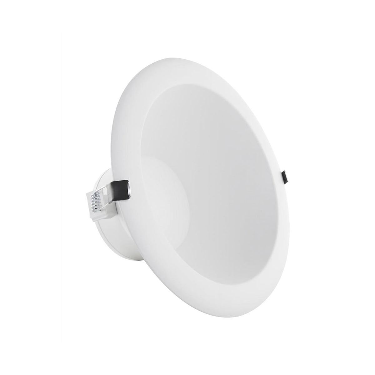 4 In. Commercial Canless LED Recessed Light, 15 Watt, 1020 Lumens, Selectable CCT, 2700K to 5000K, White Finish