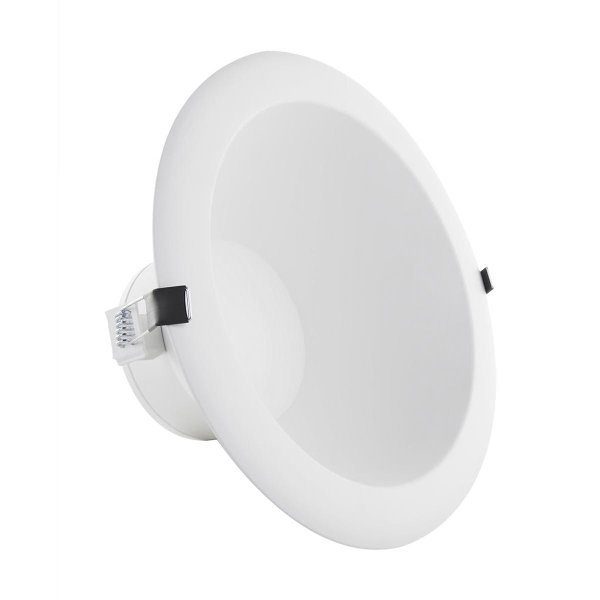 8 In. Commercial Canless LED Recessed Light, 32 Watt, 2450 Lumens, Selectable CCT, 2700K to 5000K, White Finish
