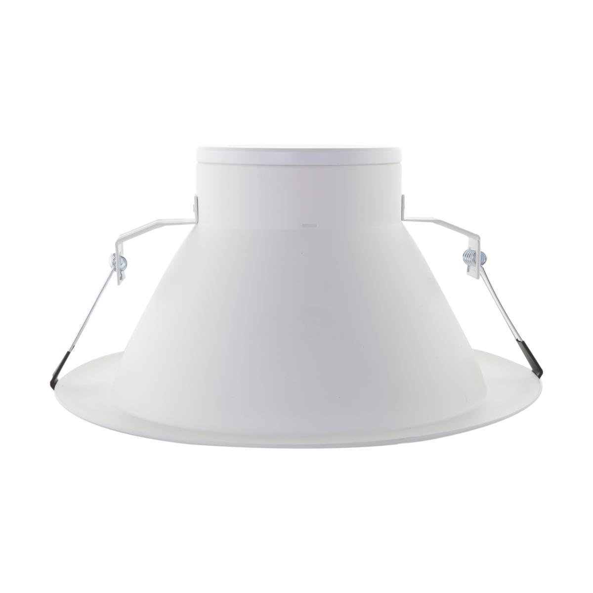 10 In. Commercial Canless LED Recessed Light, 46 Watt, 3500 Lumens, Selectable CCT, 2700K to 5000K, White Finish