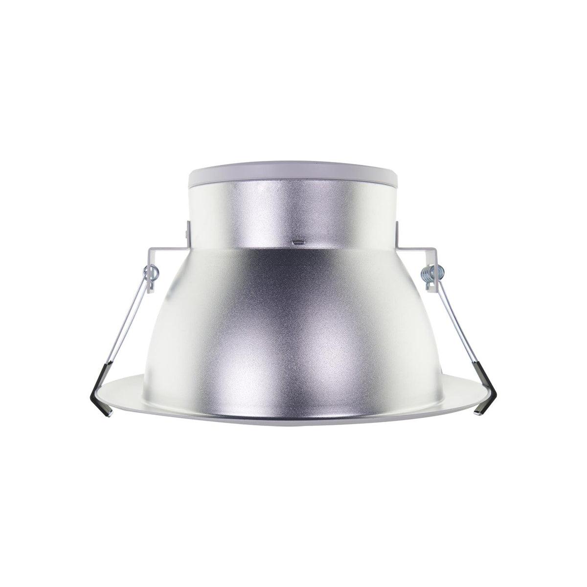 4 In. Commercial Canless LED Recessed Light, 15 Watt, 1020 Lumens, Selectable CCT, 2700K to 5000K, Silver Finish