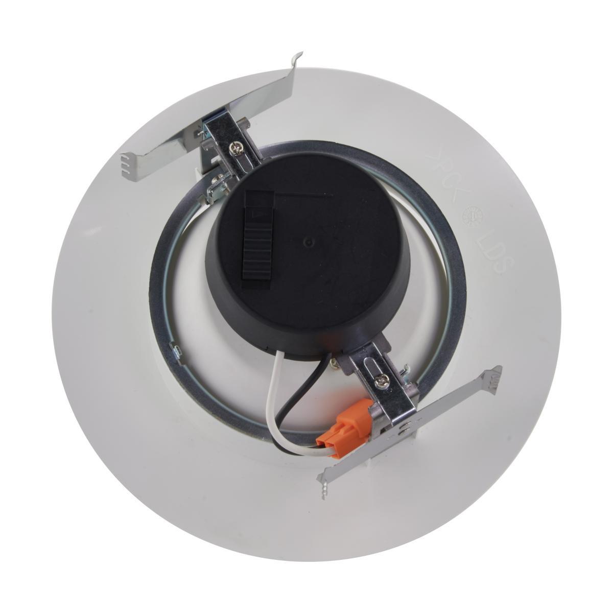 6 Inch Round Retrofit LED Can Light, 7 Watt, 800 Lumens, Selectable CCT, 2700K to 5000K, Baffle Trim