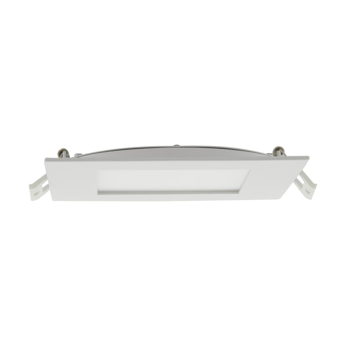 6 Inch Ultra Slim Canless LED Recessed Light, Square, 12 Watt, 700 Lumens, Selectable CCT, 2700K to 5000K, Remote Driver - Bees Lighting
