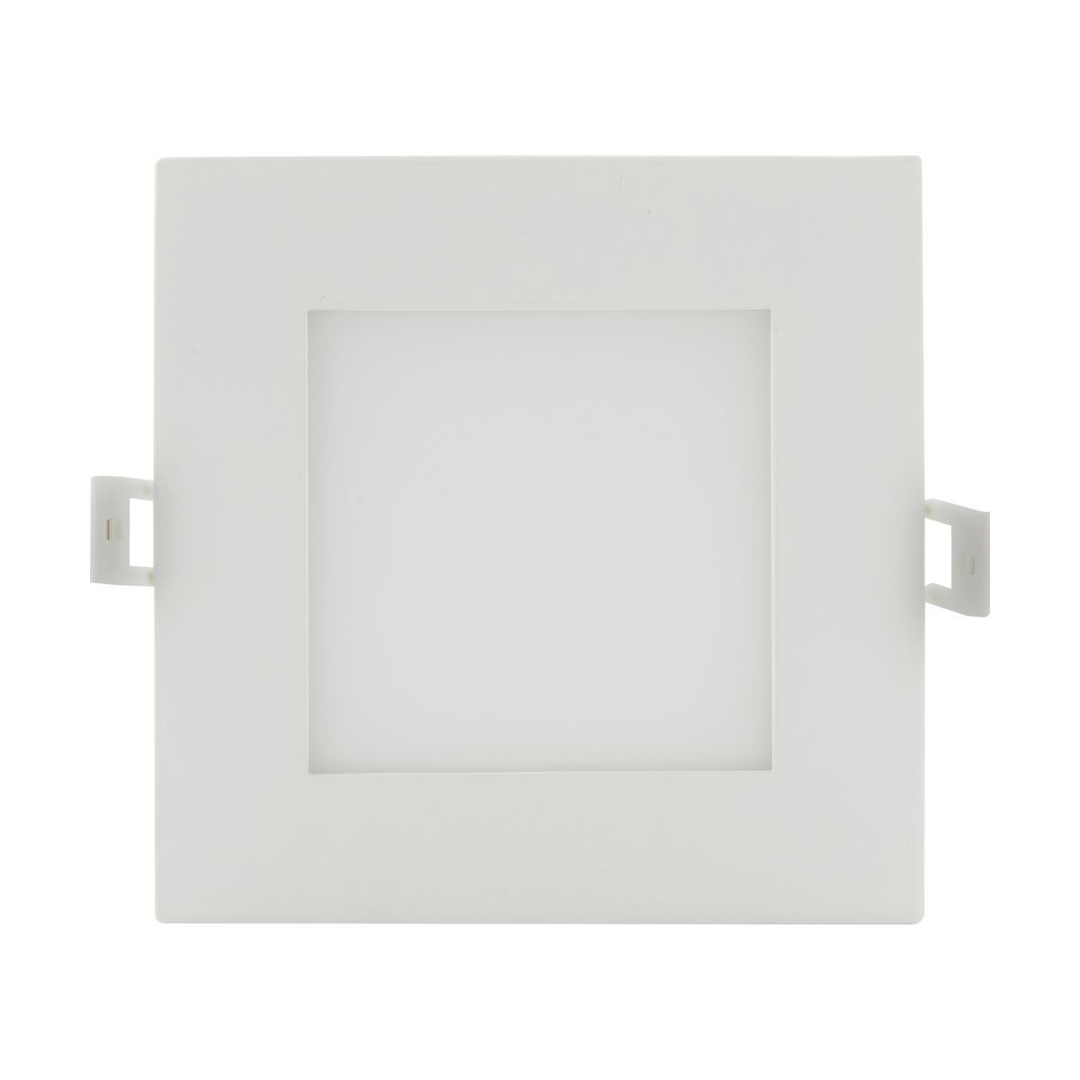 6 Inch Ultra Slim Canless LED Recessed Light, Square, 12 Watt, 700 Lumens, Selectable CCT, 2700K to 5000K, Remote Driver