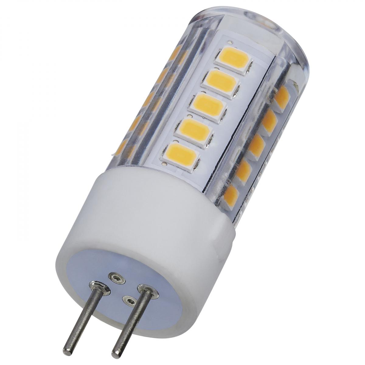 T6 Mini LED Bulb, 4.5 Watts, 430 Lumens, 3000K, GY6.35 Base, Clear Finish, 12V - Bees Lighting