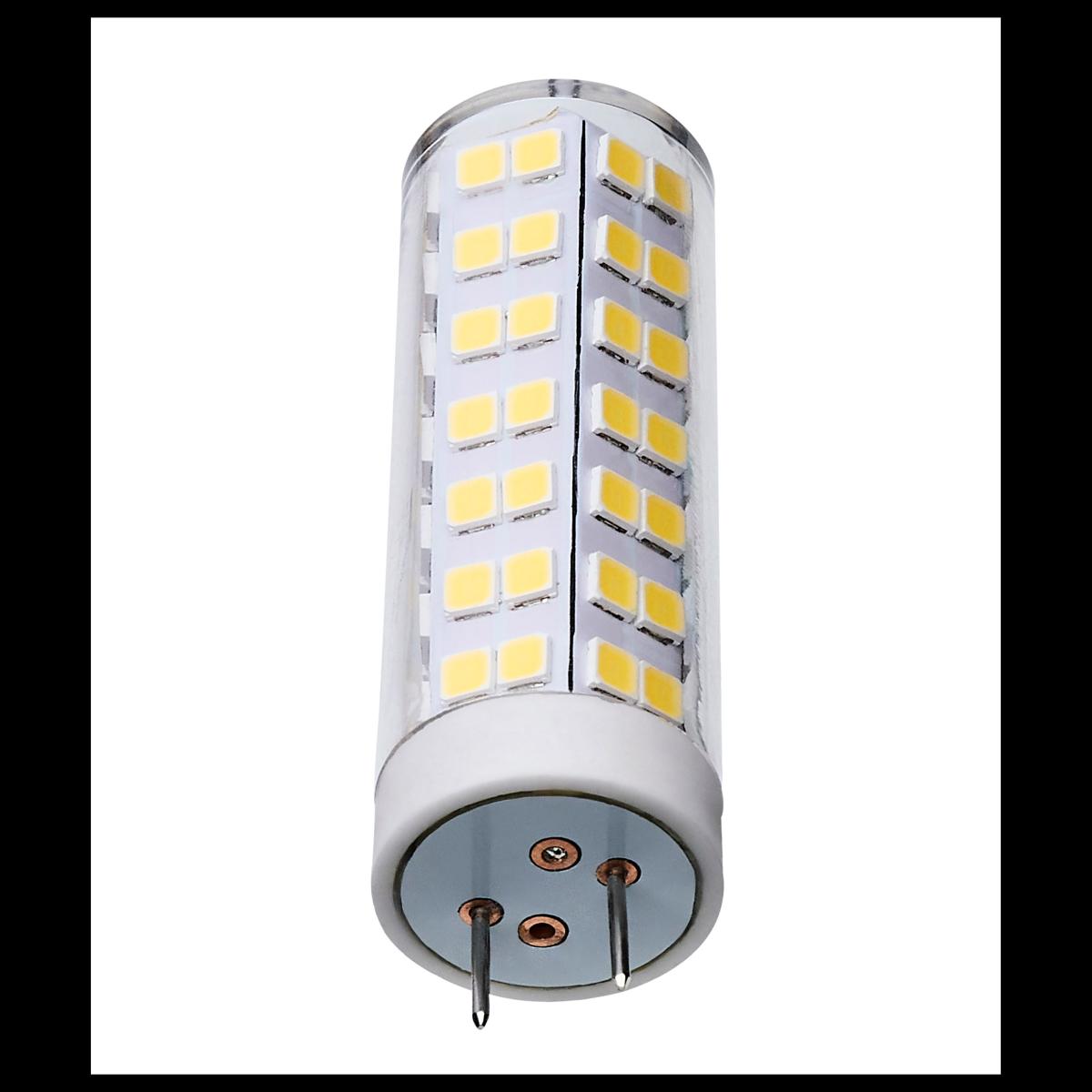T6 Mini LED Bulb, 6.5 Watts, 650 Lumens, 3000K, G8 Base, Clear Finish, 120V