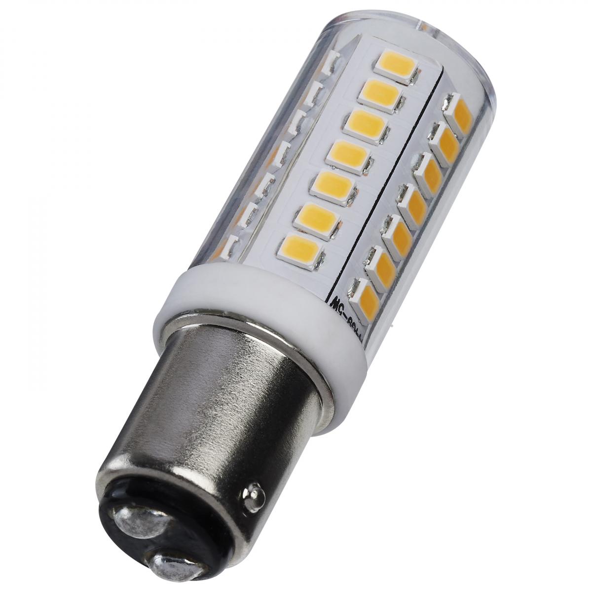 T6 Mini LED Bulb, 5 Watts, 550 Lumens, 3000K, BA15d Double Bayonet Base, Clear Finish, 120V - Bees Lighting