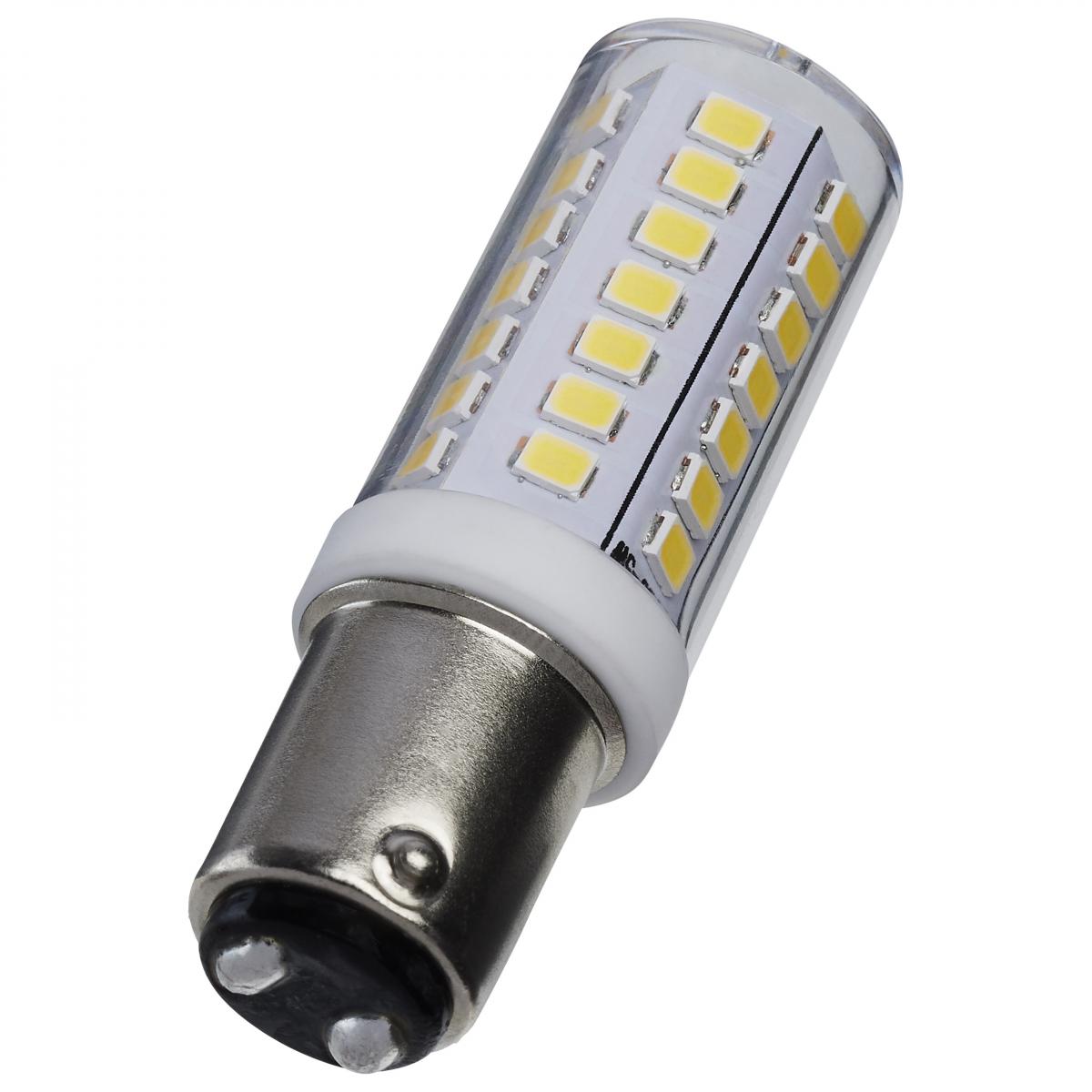 T6 Mini LED Bulb, 5 Watts, 550 Lumens, 5000K, BA15d Double Bayonet Base, Clear Finish, 120V - Bees Lighting