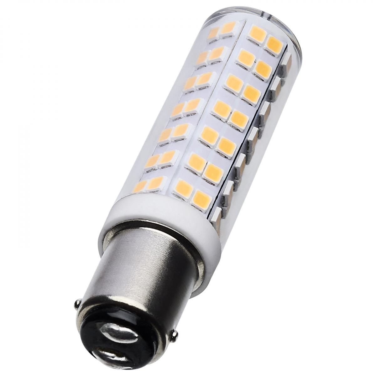 T6 Mini LED Bulb, 6.5 Watts, 650 Lumens, 3000K, BA15d Double Bayonet Base, Clear Finish, 120V - Bees Lighting