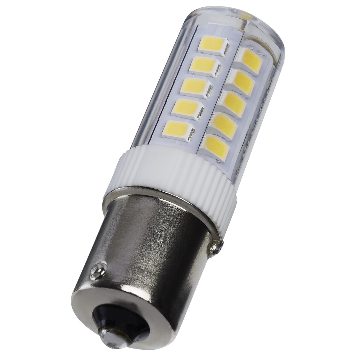 T6 Mini LED Bulb, 4.5 Watts, 430 Lumens, 3000K, BA15s Single Bayonet Base, Clear Finish, 12V - Bees Lighting