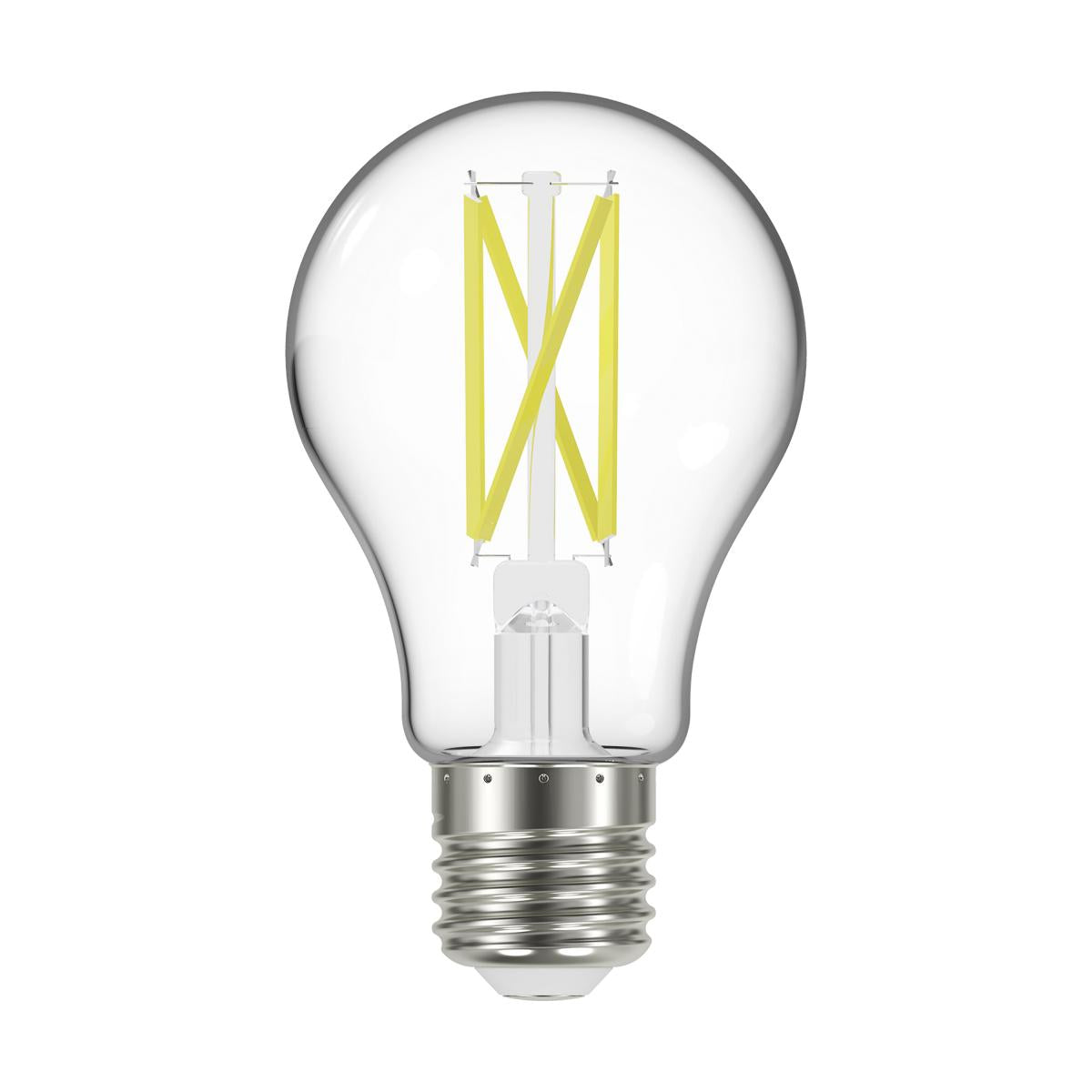 A19 LED Bulb, 75W Equivalent, 11 Watts, 1100 Lumens, 2700K, E26 Medium Base, Clear, Pack of 4