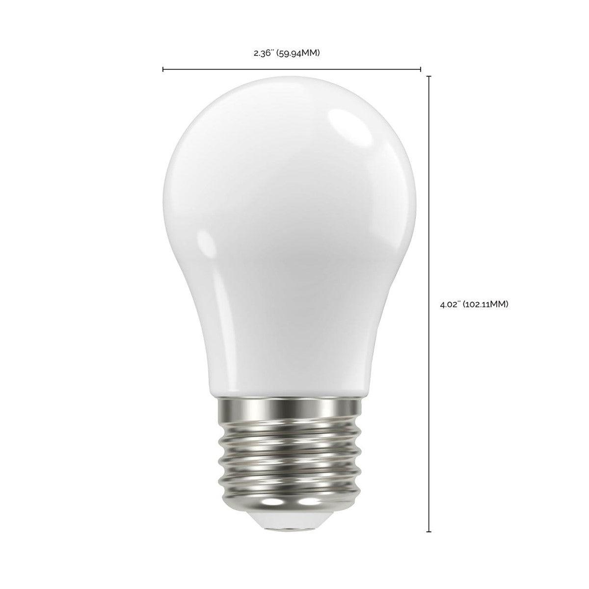 A19 LED Bulb, 75W Equivalent, 11 Watt, 1100 Lumens, 2700K, E26 Medium Base, Frosted Finish, Pack Of 4