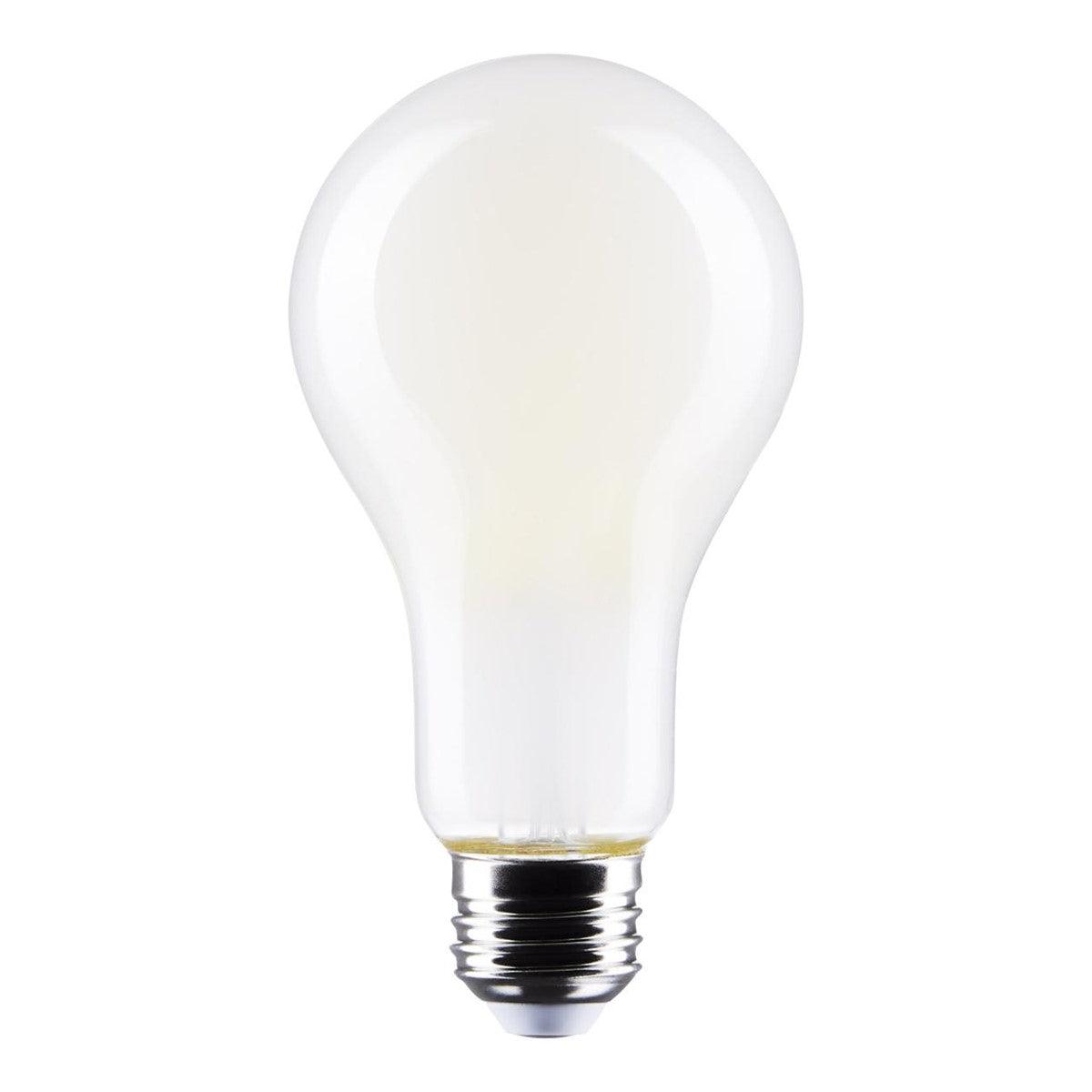 A21 LED Bulb, 17 Watt, 2000 Lumens, 3000K, E26 Medium Base, Frosted Finish - Bees Lighting