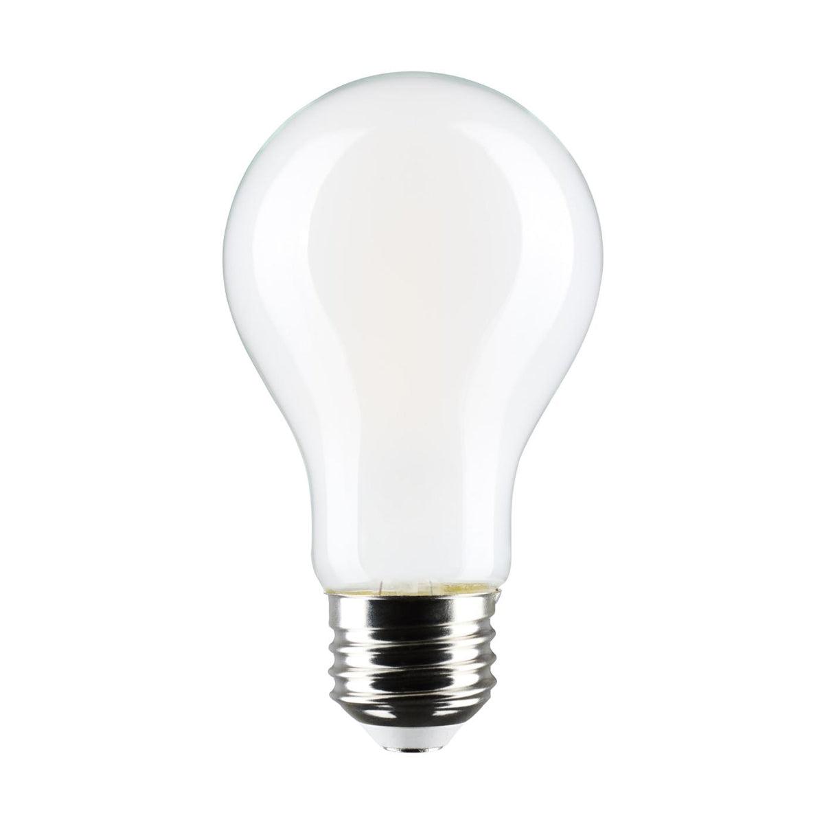 A19 LED Bulb, 100W Equivalent, 8 Watt, 800 Lumens, 3000K, E26 Medium Base, Frosted Finish, Pack Of 4 - Bees Lighting