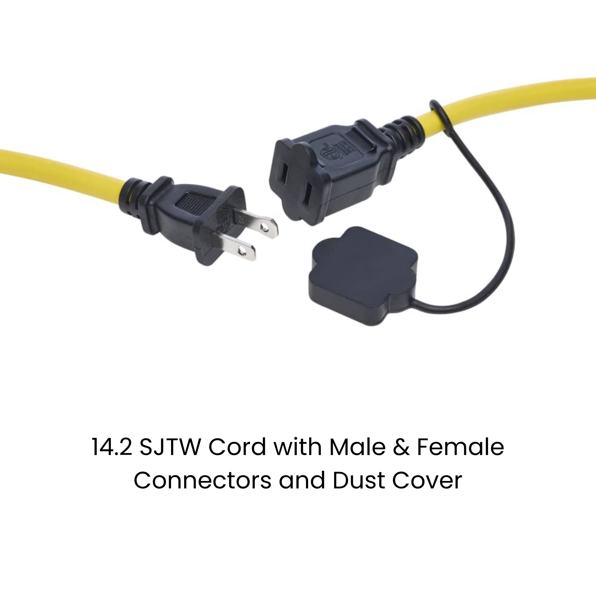 Satco|Nuvo S13094 100-Foot Temporary String Light, 10-Socket, 1500W Max Capacity, 120V, Linkable, Yellow
