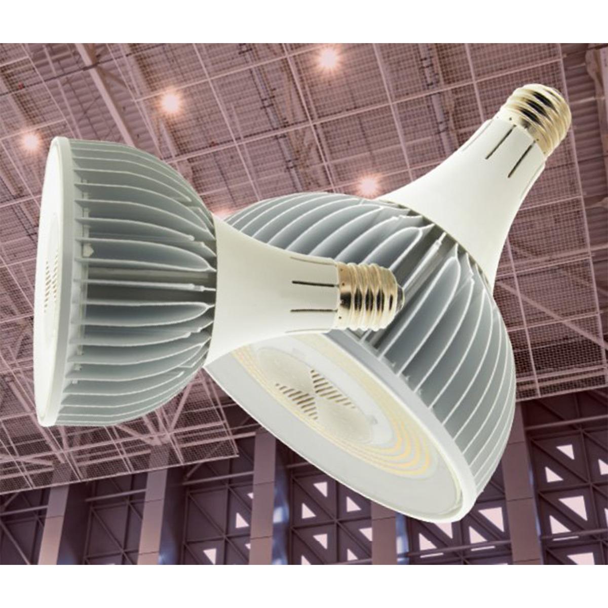 LED High Bay Bulb, 100 Watts, 15500 Lumens, 5000K, 400W MH Equal, EX39 Mogul Base, 120-277V - Bees Lighting