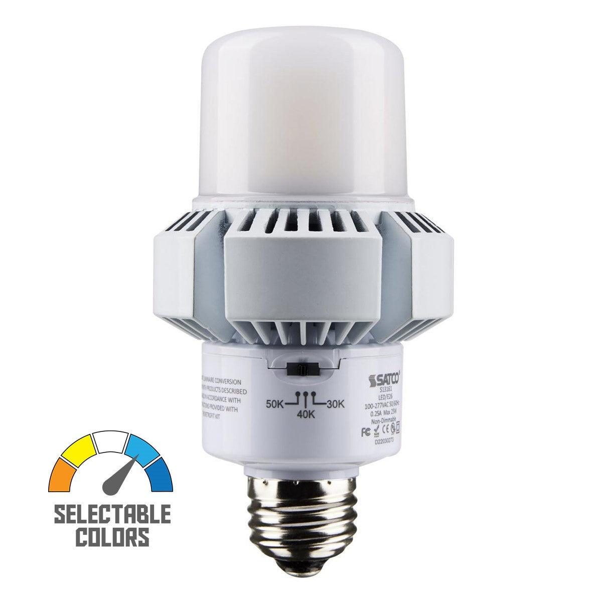 A23 LED Bulb, 25 Watt, 3250 Lumens, 30K/40K/50K, E26 Medium Base, Frosted Finish