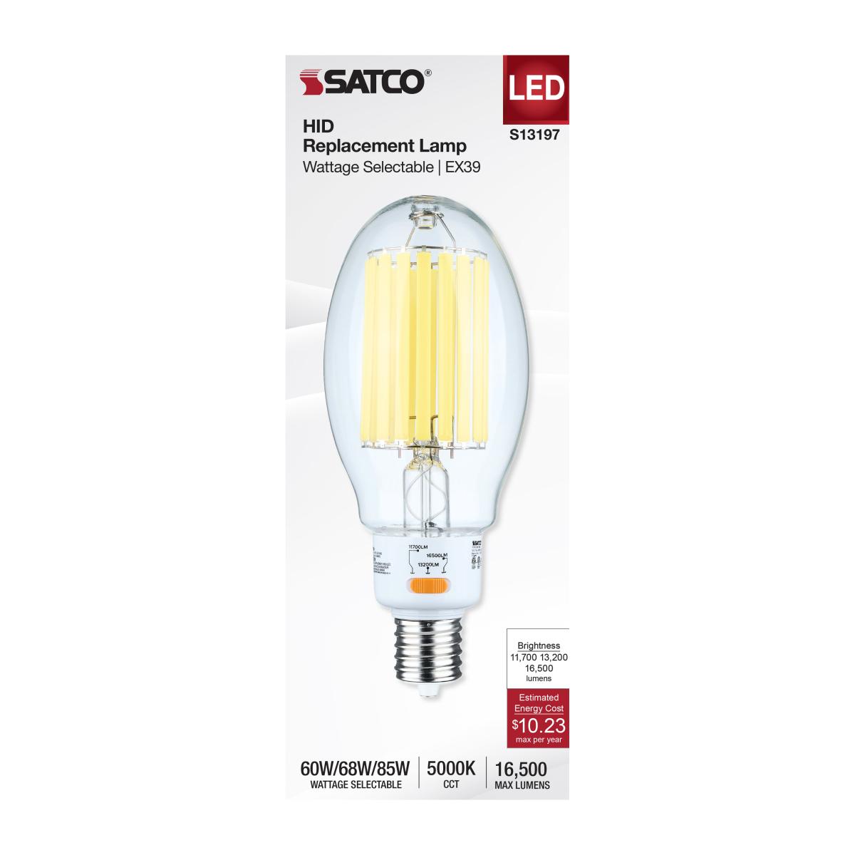 ED32 HID Replacement Lamp, 60W|68W|85W, 16500 Lm, 5000K, 450W MH Equal, EX39 Mogul, 120-277V - Bees Lighting